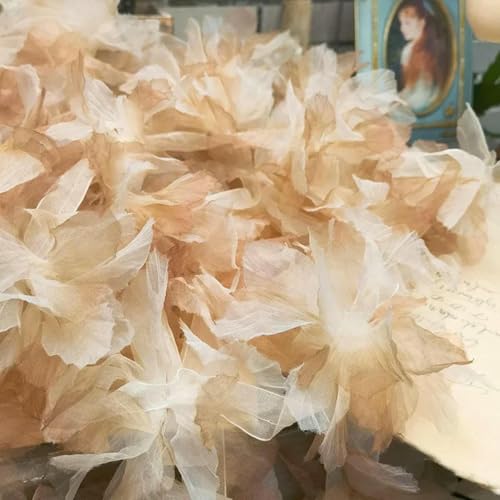 10 Stücke Handgemachte 3D Blumen Patches Parche Applikationen Bordados Para Ropa 14CM Breit-Khaki 10 Stücke Handgemachte 3D Blumen Patches Parche Applikationen Bordados Para Ropa 14CM Breit-Khaki von BSGUZ