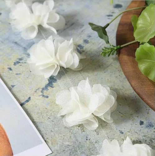 10 Yard/Lot Mehrfarbig 3D 6 Blätter Chiffon Blumen Spitzenbesatz Stoff Dekoration DIY Kleidung Hochzeitskleid Patch Zubehör-Beige 10 Yard/Lot Mehrfarbig 3D 6 Blätter Chiffon Blumen Spitzenbesatz Stoff Dekoration DIY Kleidung Hochzeitskleid Patch Zubehör-Beige von BSGUZ