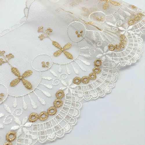10 Yards Spitze Stoffband DIY Nähen Trim Zubehör Hochzeit Handwerk Rock Trim Deco-9 10 Yards Spitze Stoffband DIY Nähen Trim Zubehör Hochzeit Handwerk Rock Trim Deco-9 von BSGUZ