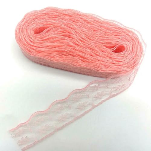 10 Yards Spitzenband für Brautkleider, Stoffe zum Verzieren, zum Nähen, Bastelzubehör, Handarbeitsmaterialien, Breite 2,3 cm, Muschelrosa Spitze, 10 Yards 10 Yards Spitzenband für Brautkleider, Stoffe zum Verzieren, zum Nähen, Bastelzubehör, Handarbeitsmaterialien, Breite 2,3 cm, Muschelrosa Spitze, 10 Yards von BSGUZ