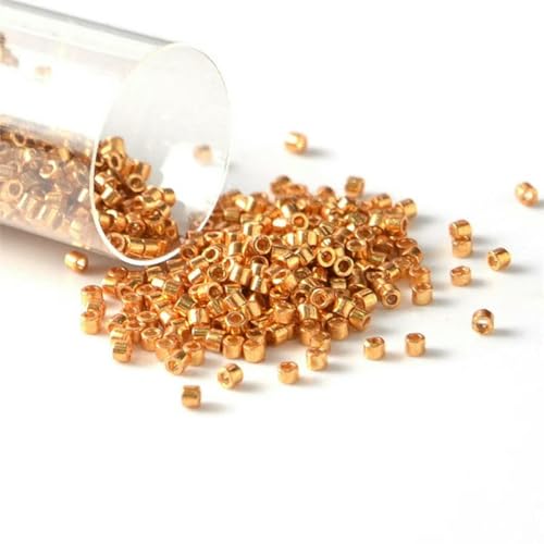 10 g/Tube 11/0 Glasperlen, metallische Farbe, runder Abstandshalter für die Herstellung von handgefertigtem Schmuck, DB1833, 1,6 mm, 2000 Stück 10 g/Tube 11/0 Glasperlen, metallische Farbe, runder Abstandshalter für die Herstellung von handgefertigtem Schmuck, DB1833, 1,6 mm, 2000 Stück von BSGUZ