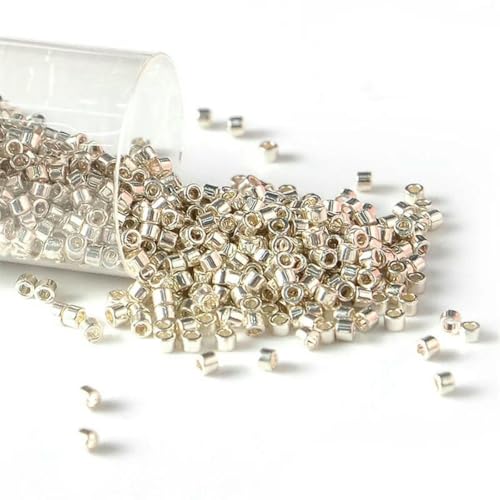 10 g/Tube 11/0 Glasperlen, metallische Farbe, runder Abstandshalter für die Herstellung von handgefertigtem Schmuck, DB35, 1,6 mm, 2000 Stück 10 g/Tube 11/0 Glasperlen, metallische Farbe, runder Abstandshalter für die Herstellung von handgefertigtem Schmuck, DB35, 1,6 mm, 2000 Stück von BSGUZ