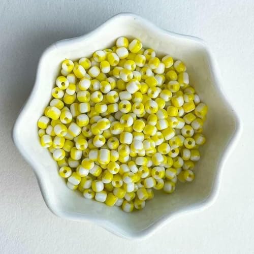 10 g 4,0 mm Wassermelonen-Glasperlen, Charms, Abstandshalter, Streifenperlen für die Schmuckherstellung, DIY-Handarbeiten, handgefertigtes Nähen, Großhandel, 13–10 g von BSGUZ