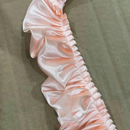 10 m Länge, 5,5 cm Breite, Satin-Plisseeband, Stoff, Rüschen, Spitzenrand, Saum für Bastelarbeiten, Kleider, Blumenstrauß-Accessoires, 7–10 m 10 m Länge, 5,5 cm Breite, Satin-Plisseeband, Stoff, Rüschen, Spitzenrand, Saum für Bastelarbeiten, Kleider, Blumenstrauß-Accessoires, 7–10 m von BSGUZ