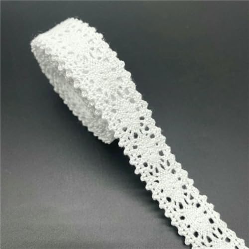 10 mm – 50 mm, 2 Yards, weißes Spitzenband aus 100% Baumwolle zum Nähen von Bekleidung, Stoffbesatz, gehäkeltes Spitzenband aus Baumwolle, handgefertigte Accessoires-1 10 mm – 50 mm, 2 Yards, weißes Spitzenband aus 100% Baumwolle zum Nähen von Bekleidung, Stoffbesatz, gehäkeltes Spitzenband aus Baumwolle, handgefertigte Accessoires-1 von BSGUZ