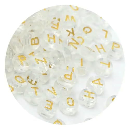 100/200/300/500 Stück Acryl-Buchstabenperlen, gemischt, rund, flach, lose Abstandsperlen für die Schmuckherstellung, handgefertigt, DIY-Armband, Halskette, 4 x 7 mm, gemischt, 300 Stück 100/200/300/500 Stück Acryl-Buchstabenperlen, gemischt, rund, flach, lose Abstandsperlen für die Schmuckherstellung, handgefertigt, DIY-Armband, Halskette, 4 x 7 mm, gemischt, 300 Stück von BSGUZ