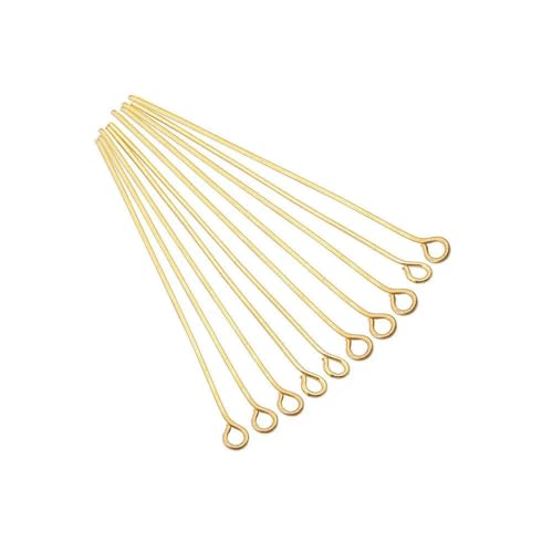 100–200 Stück/Los 10–70 mm Köpfe, Ösen, Flachkopfstifte, vergoldete Kugelkopfstifte zur Herstellung von Schmuckzubehör, Zubehör, Gold, 01–16 mm x 200 Stück 100–200 Stück/Los 10–70 mm Köpfe, Ösen, Flachkopfstifte, vergoldete Kugelkopfstifte zur Herstellung von Schmuckzubehör, Zubehör, Gold, 01–16 mm x 200 Stück von BSGUZ