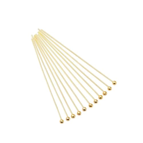 100–200 Stück/Los 10–70 mm Köpfe, Ösen, Flachkopfstifte, vergoldete Kugelkopfstifte zur Herstellung von Schmuckzubehör, Zubehör, Gold, 02–35 mm x 200 Stück 100–200 Stück/Los 10–70 mm Köpfe, Ösen, Flachkopfstifte, vergoldete Kugelkopfstifte zur Herstellung von Schmuckzubehör, Zubehör, Gold, 02–35 mm x 200 Stück von BSGUZ