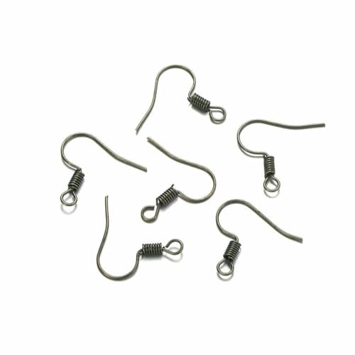 100 Stück/Los 20 x 17 mm, 10 Farben, Eisenperlen-Charms, Ohrringdrähte mit Ohrhaken, Ohrringverschluss, Zubehör für die Schmuckherstellung, DIY, Antikbraun, 4-parallel 100 Stück/Los 20 x 17 mm, 10 Farben, Eisenperlen-Charms, Ohrringdrähte mit Ohrhaken, Ohrringverschluss, Zubehör für die Schmuckherstellung, DIY, Antikbraun, 4-parallel von BSGUZ