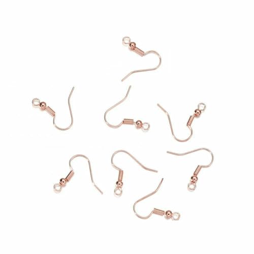 100 Stück/Los 20 x 17 mm, 10 Farben, Eisenperlen-Charms, Ohrringdrähte mit Ohrhaken, Ohrringverschluss, Zubehör für die Schmuckherstellung, DIY, Roségold, parallel 100 Stück/Los 20 x 17 mm, 10 Farben, Eisenperlen-Charms, Ohrringdrähte mit Ohrhaken, Ohrringverschluss, Zubehör für die Schmuckherstellung, DIY, Roségold, parallel von BSGUZ
