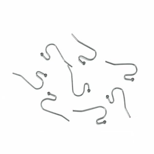 100 Stück/Los 20 x 17 mm, 10 Farben, Eisenperlen-Charms, Ohrringdrähte mit Ohrhaken, Ohrringverschluss, Zubehör für die Schmuckherstellung, DIY-Gun Black 1- 100 Stück/Los 20 x 17 mm, 10 Farben, Eisenperlen-Charms, Ohrringdrähte mit Ohrhaken, Ohrringverschluss, Zubehör für die Schmuckherstellung, DIY-Gun Black 1- von BSGUZ