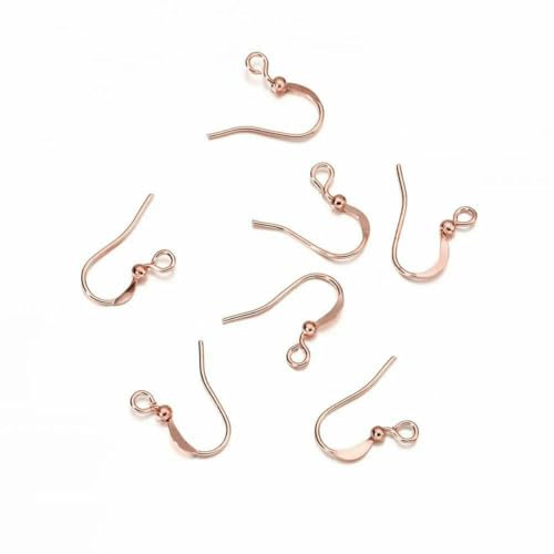 100 Stück/Los 20 x 17 mm, 10 Farben, Eisenperlen-Charms, Ohrringdrähte mit Ohrhaken, Ohrringverschluss, Zubehör für die Schmuckherstellung, DIY-Roségold 3- 100 Stück/Los 20 x 17 mm, 10 Farben, Eisenperlen-Charms, Ohrringdrähte mit Ohrhaken, Ohrringverschluss, Zubehör für die Schmuckherstellung, DIY-Roségold 3- von BSGUZ