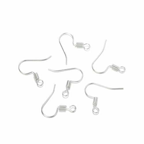 100 Stück/Los 20 x 17 mm, 10 Farben, Eisenperlen-Charms, Ohrringdrähte mit Ohrhaken, Ohrringverschluss, Zubehör für die Schmuckherstellung, DIY-Silber 4- 100 Stück/Los 20 x 17 mm, 10 Farben, Eisenperlen-Charms, Ohrringdrähte mit Ohrhaken, Ohrringverschluss, Zubehör für die Schmuckherstellung, DIY-Silber 4- von BSGUZ