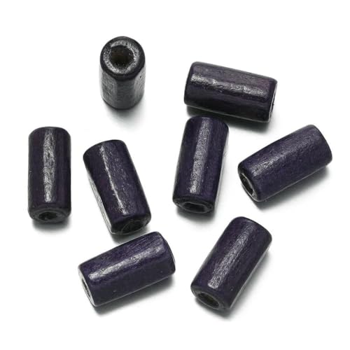 100 Stück/Los 6 x 12 mm Holzperlen in Rohrform, bunte Abstandsperlen für DIY-Armbänder, Halsketten, Ohrringe, Schmuckherstellung, Zubehör, Tintenblau 100 Stück/Los 6 x 12 mm Holzperlen in Rohrform, bunte Abstandsperlen für DIY-Armbänder, Halsketten, Ohrringe, Schmuckherstellung, Zubehör, Tintenblau von BSGUZ