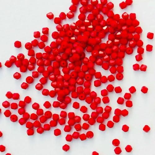 100 Stück 4,0 mm glänzende facettierte österreichische Kristallperlen, Doppelkegelperlen, lose Abstandsperlen für die Schmuckherstellung, DIY-Armband, Halskette, Anhänger, 10 100 Stück 4,0 mm glänzende facettierte österreichische Kristallperlen, Doppelkegelperlen, lose Abstandsperlen für die Schmuckherstellung, DIY-Armband, Halskette, Anhänger, 10 von BSGUZ