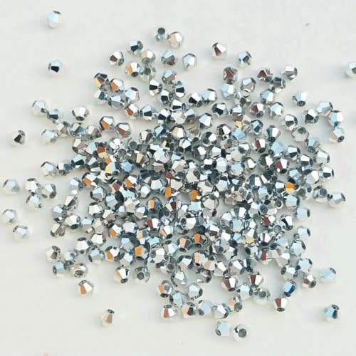100 Stück 4,0 mm glänzende facettierte österreichische Kristallperlen, Doppelkegelperlen, lose Abstandsperlen für die Schmuckherstellung, DIY-Armband, Halskette, Anhänger, 17 100 Stück 4,0 mm glänzende facettierte österreichische Kristallperlen, Doppelkegelperlen, lose Abstandsperlen für die Schmuckherstellung, DIY-Armband, Halskette, Anhänger, 17 von BSGUZ