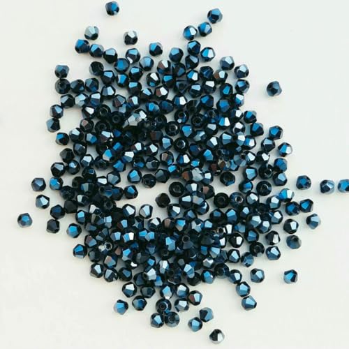 100 Stück 4,0 mm glänzende facettierte österreichische Kristallperlen, Doppelkegelperlen, lose Abstandsperlen für die Schmuckherstellung, DIY-Armband, Halskette, Anhänger, 20 100 Stück 4,0 mm glänzende facettierte österreichische Kristallperlen, Doppelkegelperlen, lose Abstandsperlen für die Schmuckherstellung, DIY-Armband, Halskette, Anhänger, 20 von BSGUZ