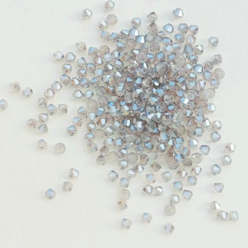 100 Stück 4,0 mm glänzende facettierte österreichische Kristallperlen, Doppelkegelperlen, lose Abstandsperlen für die Schmuckherstellung, DIY-Armband, Halskette, Anhänger, 22 100 Stück 4,0 mm glänzende facettierte österreichische Kristallperlen, Doppelkegelperlen, lose Abstandsperlen für die Schmuckherstellung, DIY-Armband, Halskette, Anhänger, 22 von BSGUZ