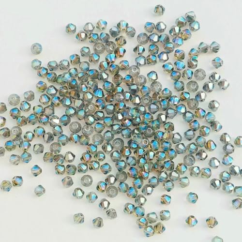 100 Stück 4,0 mm glänzende facettierte österreichische Kristallperlen, Doppelkegelperlen, lose Abstandsperlen für die Schmuckherstellung, DIY-Armband, Halskette, Anhänger, 24 100 Stück 4,0 mm glänzende facettierte österreichische Kristallperlen, Doppelkegelperlen, lose Abstandsperlen für die Schmuckherstellung, DIY-Armband, Halskette, Anhänger, 24 von BSGUZ