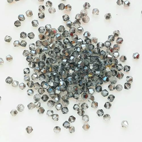 100 Stück 4,0 mm glänzende facettierte österreichische Kristallperlen, Doppelkegelperlen, lose Abstandsperlen für die Schmuckherstellung, DIY-Armband, Halskette, Anhänger-1 100 Stück 4,0 mm glänzende facettierte österreichische Kristallperlen, Doppelkegelperlen, lose Abstandsperlen für die Schmuckherstellung, DIY-Armband, Halskette, Anhänger-1 von BSGUZ