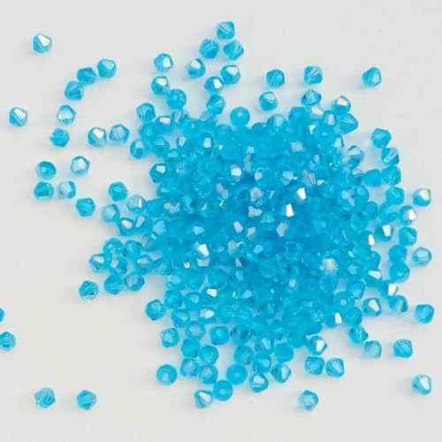 100 Stück 4,0 mm glänzende facettierte österreichische Kristallperlen, Doppelkegelperlen, lose Abstandsperlen für die Schmuckherstellung, DIY-Armband, Halskette, Anhänger-19 100 Stück 4,0 mm glänzende facettierte österreichische Kristallperlen, Doppelkegelperlen, lose Abstandsperlen für die Schmuckherstellung, DIY-Armband, Halskette, Anhänger-19 von BSGUZ