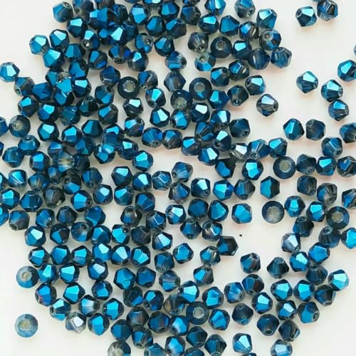 100 Stück 4,0 mm glänzende facettierte österreichische Kristallperlen, Doppelkegelperlen, lose Abstandsperlen für die Schmuckherstellung, DIY-Armband, Halskette, Anhänger-3 100 Stück 4,0 mm glänzende facettierte österreichische Kristallperlen, Doppelkegelperlen, lose Abstandsperlen für die Schmuckherstellung, DIY-Armband, Halskette, Anhänger-3 von BSGUZ