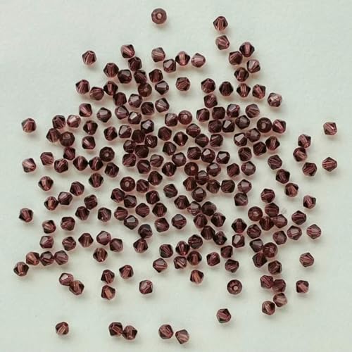 100 Stück 4,0 mm glänzende facettierte österreichische Kristallperlen, Doppelkegelperlen, lose Abstandsperlen für die Schmuckherstellung, DIY-Armband, Halskette, Anhänger-30 100 Stück 4,0 mm glänzende facettierte österreichische Kristallperlen, Doppelkegelperlen, lose Abstandsperlen für die Schmuckherstellung, DIY-Armband, Halskette, Anhänger-30 von BSGUZ