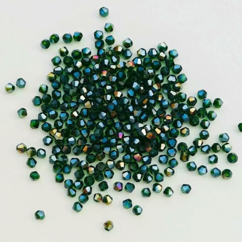 100 Stück 4,0 mm glänzende facettierte österreichische Kristallperlen, Doppelkegelperlen, lose Abstandsperlen für die Schmuckherstellung, DIY-Armband, Halskette, Anhänger-35 100 Stück 4,0 mm glänzende facettierte österreichische Kristallperlen, Doppelkegelperlen, lose Abstandsperlen für die Schmuckherstellung, DIY-Armband, Halskette, Anhänger-35 von BSGUZ