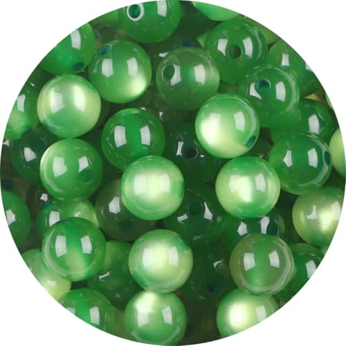100 Stück Packung Harz-Imitat-Katzenauge, runde Perlen, bunt, gerades Loch, lose Perlen, handgefertigt, DIY-Perlen, Ohrringe, Zubehör, Armband-Stil 1–8# 100 Stück Packung Harz-Imitat-Katzenauge, runde Perlen, bunt, gerades Loch, lose Perlen, handgefertigt, DIY-Perlen, Ohrringe, Zubehör, Armband-Stil 1–8# von BSGUZ