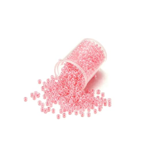 1000/1800 Stück 2 mm bonbonfarbene tschechische Glasperlen, süße kleine Perlen, Armband, Kunsthandwerk für DIY-Schmuckherstellung, Zubehör – Pink – 2 mm x 1800 Stück 1000/1800 Stück 2 mm bonbonfarbene tschechische Glasperlen, süße kleine Perlen, Armband, Kunsthandwerk für DIY-Schmuckherstellung, Zubehör – Pink – 2 mm x 1800 Stück von BSGUZ