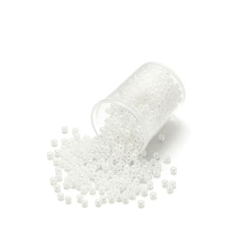 1000/1800 Stück 2 mm bonbonfarbene tschechische Glasperlen, süße kleine Perlen, Armband, Kunsthandwerk für DIY-Schmuckherstellung, Zubehör – Weiß – 2 mm x 1800 Stück 1000/1800 Stück 2 mm bonbonfarbene tschechische Glasperlen, süße kleine Perlen, Armband, Kunsthandwerk für DIY-Schmuckherstellung, Zubehör – Weiß – 2 mm x 1800 Stück von BSGUZ
