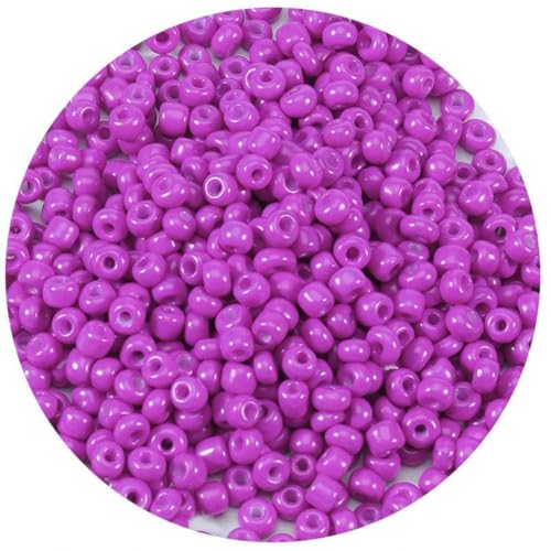 1000 Stück/Los 2–4,0 mm Glasperlen, runde Abstandshalter, lose Perlen für Heimwerker, Bastelmaterial, Ornamentherstellung, Kleidung, Charm-Zubehör, Lila, Durchmesser 2 mm, 1000 Stück von BSGUZ