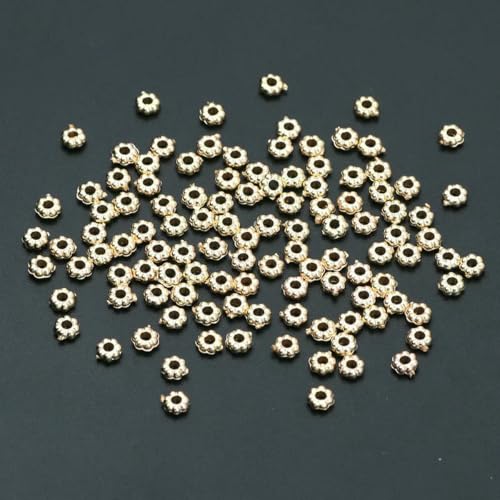 1000 Stück/Los 4,0 mm CCB Rocailles-Perlen, winzige lose Abstandshalterperlen für die Schmuckherstellung, DIY-Armband, Halskette, handgefertigte Zubehörteile, KC Gold 1000 Stück/Los 4,0 mm CCB Rocailles-Perlen, winzige lose Abstandshalterperlen für die Schmuckherstellung, DIY-Armband, Halskette, handgefertigte Zubehörteile, KC Gold von BSGUZ