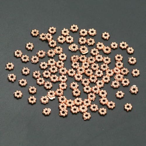 1000 Stück/Los 4,0 mm CCB Rocailles-Perlen, winzige lose Abstandsperlen für die Schmuckherstellung, DIY-Armband, Halskette, handgefertigte Befunde, Zubehör, Roségold 1000 Stück/Los 4,0 mm CCB Rocailles-Perlen, winzige lose Abstandsperlen für die Schmuckherstellung, DIY-Armband, Halskette, handgefertigte Befunde, Zubehör, Roségold von BSGUZ