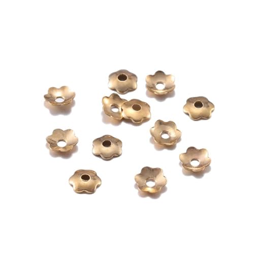 1000 Stück 4,0 mm Blumen Filigrane Charms Perlenkappen Mini Blütenblatt Spacer Perlen Tassen Bulk Endkappen für Schmuckherstellung Zubehör Großhandel-KC Gold 1000 Stück 4,0 mm Blumen Filigrane Charms Perlenkappen Mini Blütenblatt Spacer Perlen Tassen Bulk Endkappen für Schmuckherstellung Zubehör Großhandel-KC Gold von BSGUZ