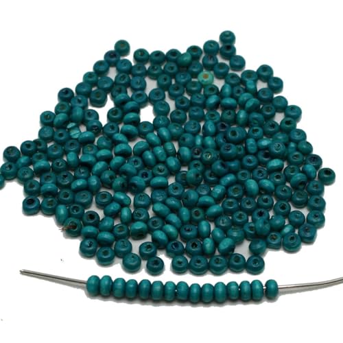 1000 Stück Mini 4,0 mm runde Holzperlen kleine Abstandsperlen aus Holz-Blau 1000 Stück Mini 4,0 mm runde Holzperlen kleine Abstandsperlen aus Holz-Blau von BSGUZ