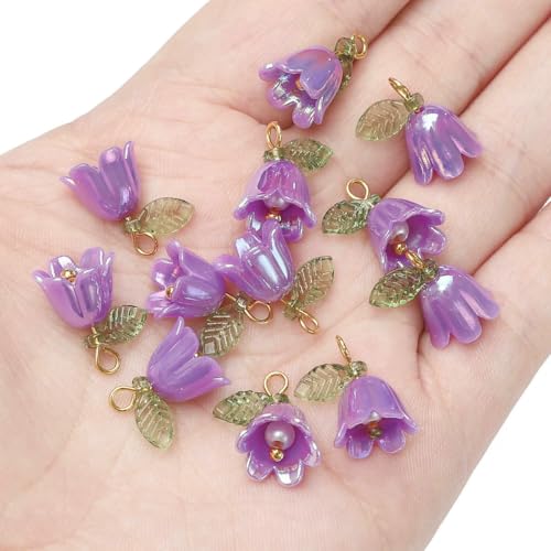 11 x 14,0 mm, 2–10 Stück Maiglöckchen-Blütenknospenperlen aus Acryl, plattiert mit farbigen losen Perlen, handgefertigt, DIY-Schmuckherstellung, Brac-Style6 – 11 x 14,0 mm, 2 Stück 11 x 14,0 mm, 2–10 Stück Maiglöckchen-Blütenknospenperlen aus Acryl, plattiert mit farbigen losen Perlen, handgefertigt, DIY-Schmuckherstellung, Brac-Style6 – 11 x 14,0 mm, 2 Stück von BSGUZ