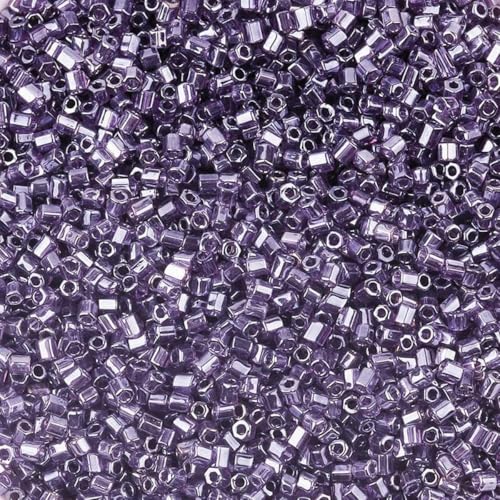 1100 Stück 2 mm AB-Farbperlen, röhrenförmige Glasperlen, Rocailles-Perlen zur Schmuckherstellung, lose Abstandsperlen, DIY-Armband, Halskette, B10 von BSGUZ