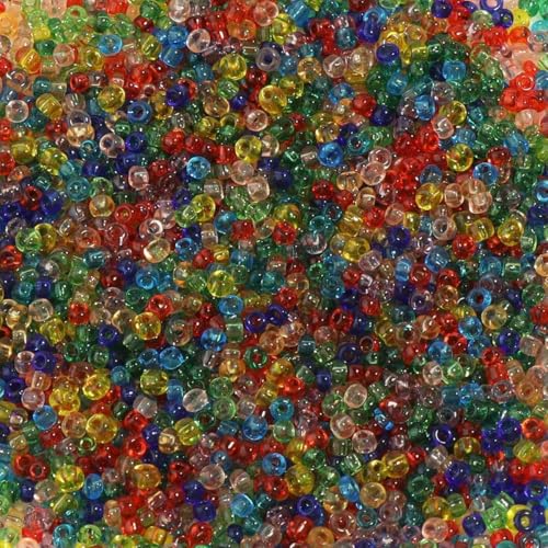 1130–5650 Stück 2 mm transparente Rocailles-Perlen, gleichmäßige runde Abstandshalter-Glasperlen, tschechische Perlen für die Herstellung von DIY-Ohrringen, Halsketten und Schmuck, 01–2 mm, 5650 S 1130–5650 Stück 2 mm transparente Rocailles-Perlen, gleichmäßige runde Abstandshalter-Glasperlen, tschechische Perlen für die Herstellung von DIY-Ohrringen, Halsketten und Schmuck, 01–2 mm, 5650 S von BSGUZ