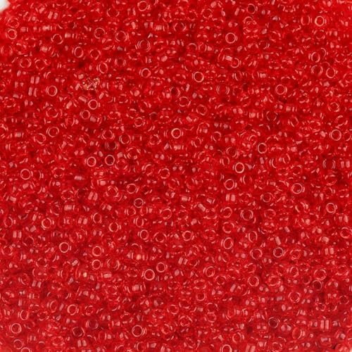 1130–5650 Stück 2 mm transparente Rocailles-Perlen, gleichmäßige runde Abstandshalter-Glasperlen, tschechische Perlen für die Herstellung von DIY-Ohrringen, Halsketten und Schmuck, 05–2 mm, 1130 S von BSGUZ