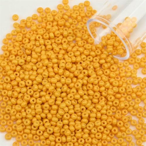 12 Gramm/Tube 2 mm Metallic-Rocailles-Perlen, japanische runde Glas-Rocailles-Perlen für DIY-Handarbeiten, Kleiderschmuck, Nähen, 1200 Stück-PZ1110-2 mm 1200 Stück-Flasc von BSGUZ