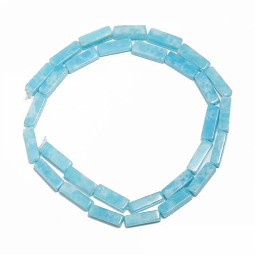 13 x 4,0 mm rechteckige Steinperlen, natürliche Röhrenjade-Achatperlen für die Schmuckherstellung, DIY-Armbänder, Halskettenzubehör, Amazonit_a, 13 x mm, ca. 30 Stück 13 x 4,0 mm rechteckige Steinperlen, natürliche Röhrenjade-Achatperlen für die Schmuckherstellung, DIY-Armbänder, Halskettenzubehör, Amazonit_a, 13 x mm, ca. 30 Stück von BSGUZ