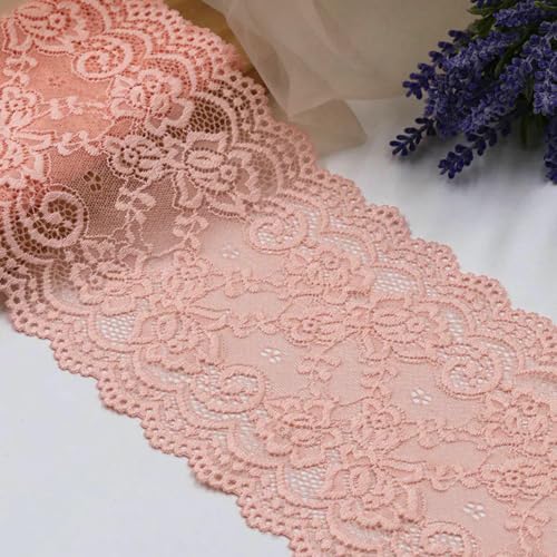 15 cm elastisches, ausgehöhltes, floral besticktes Spitzenband, DIY-Bekleidung, Nähstoff, Heimtextilien, Dekoration, weiß-schwarzes Spitzenband, Pink, 15 cm 15 cm elastisches, ausgehöhltes, floral besticktes Spitzenband, DIY-Bekleidung, Nähstoff, Heimtextilien, Dekoration, weiß-schwarzes Spitzenband, Pink, 15 cm von BSGUZ