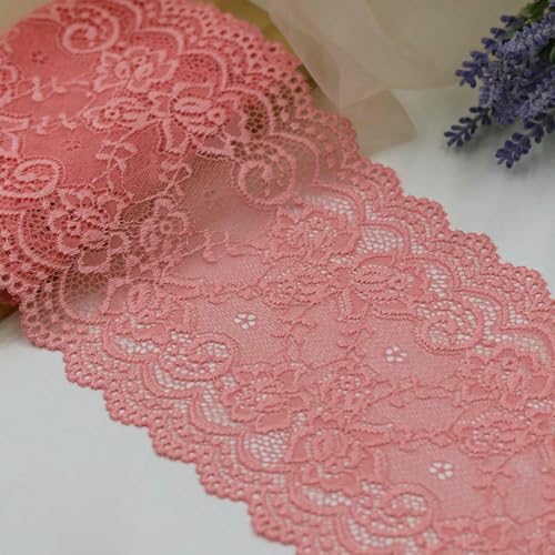 15 cm elastisches, ausgehöhltes, floral besticktes Spitzenband, DIY-Bekleidung, Nähstoff, Heimtextilien, Dekoration, weißes und schwarzes Spitzenband, Xi Gua Rot, 15 cm 15 cm elastisches, ausgehöhltes, floral besticktes Spitzenband, DIY-Bekleidung, Nähstoff, Heimtextilien, Dekoration, weißes und schwarzes Spitzenband, Xi Gua Rot, 15 cm von BSGUZ