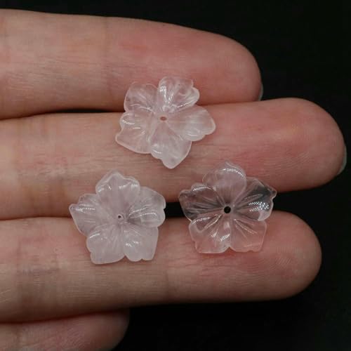 15 mm Kristall-Pfirsichblüten-Blumen-Abstandshalterperlen, Naturstein, lose Perlen für DIY-Ohrring-Armband-Halsketten-Schmuckherstellung, Rosenquarz, 20 Stück 15 mm Kristall-Pfirsichblüten-Blumen-Abstandshalterperlen, Naturstein, lose Perlen für DIY-Ohrring-Armband-Halsketten-Schmuckherstellung, Rosenquarz, 20 Stück von BSGUZ