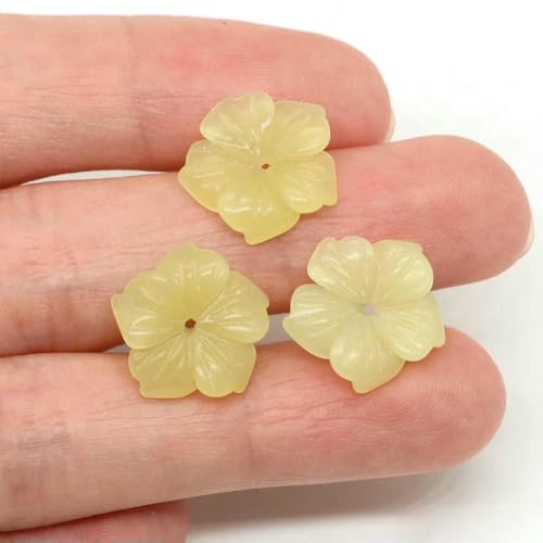 15 mm Kristall-Pfirsichblüten-Blumen-Abstandshalterperlen, Naturstein, lose Perlen für DIY-Ohrring-Armband-Halsketten-Schmuckherstellung, Zitronenjade, 10 Stück 15 mm Kristall-Pfirsichblüten-Blumen-Abstandshalterperlen, Naturstein, lose Perlen für DIY-Ohrring-Armband-Halsketten-Schmuckherstellung, Zitronenjade, 10 Stück von BSGUZ