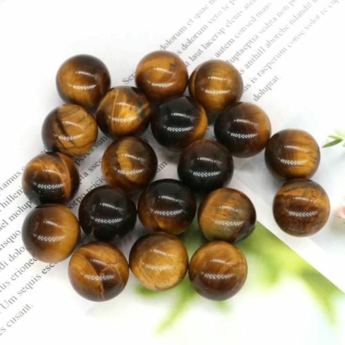 16 mm Mini-Kristallkugel, Naturstein, Kugel, Heimdekoration, Taschen-Edelstein, Reiki-Heilquarz, Amethyst, runde Perle, Mineralprobe, Gelbes Tigerauge, 5 Stück 16 mm Mini-Kristallkugel, Naturstein, Kugel, Heimdekoration, Taschen-Edelstein, Reiki-Heilquarz, Amethyst, runde Perle, Mineralprobe, Gelbes Tigerauge, 5 Stück von BSGUZ
