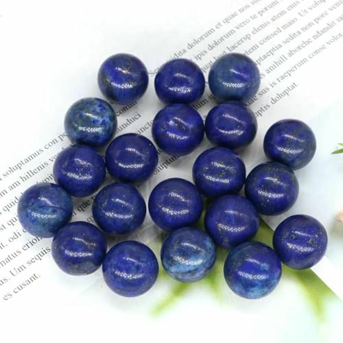 16 mm Mini-Kristallkugel, Naturstein, Kugel, Heimdekoration, Taschen-Edelstein, Reiki-Heilquarz, Amethyst, runde Perle, Mineralprobe, Lapislazuli, 50 Stück von BSGUZ