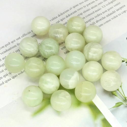 16 mm Mini-Kristallkugel, Naturstein, Kugel, Heimdekoration, Taschen-Edelstein, Reiki-Heilquarz, Amethyst, runde Perle, Mineralprobe, Xiuyu Jade, 50 Stück von BSGUZ