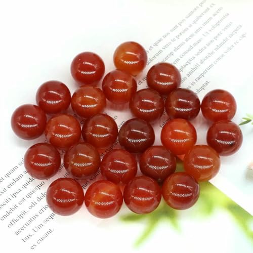 16 mm Mini-Kristallkugel, Naturstein, Kugel, Heimdekoration, Taschen-Edelstein, Reiki-Heilung, Quarz, Amethyst, runde Perle, Mineralprobe, Roter Achat, 20 Stück 16 mm Mini-Kristallkugel, Naturstein, Kugel, Heimdekoration, Taschen-Edelstein, Reiki-Heilung, Quarz, Amethyst, runde Perle, Mineralprobe, Roter Achat, 20 Stück von BSGUZ
